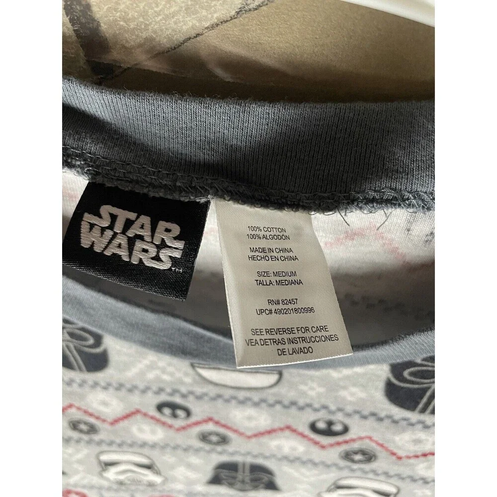 Star Wars Christmas shirt youth Medium M Long sleeve Darth Storm Troopers